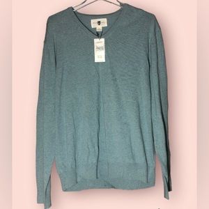 NWT Men XL BlackBrown Teal Long Sleeve